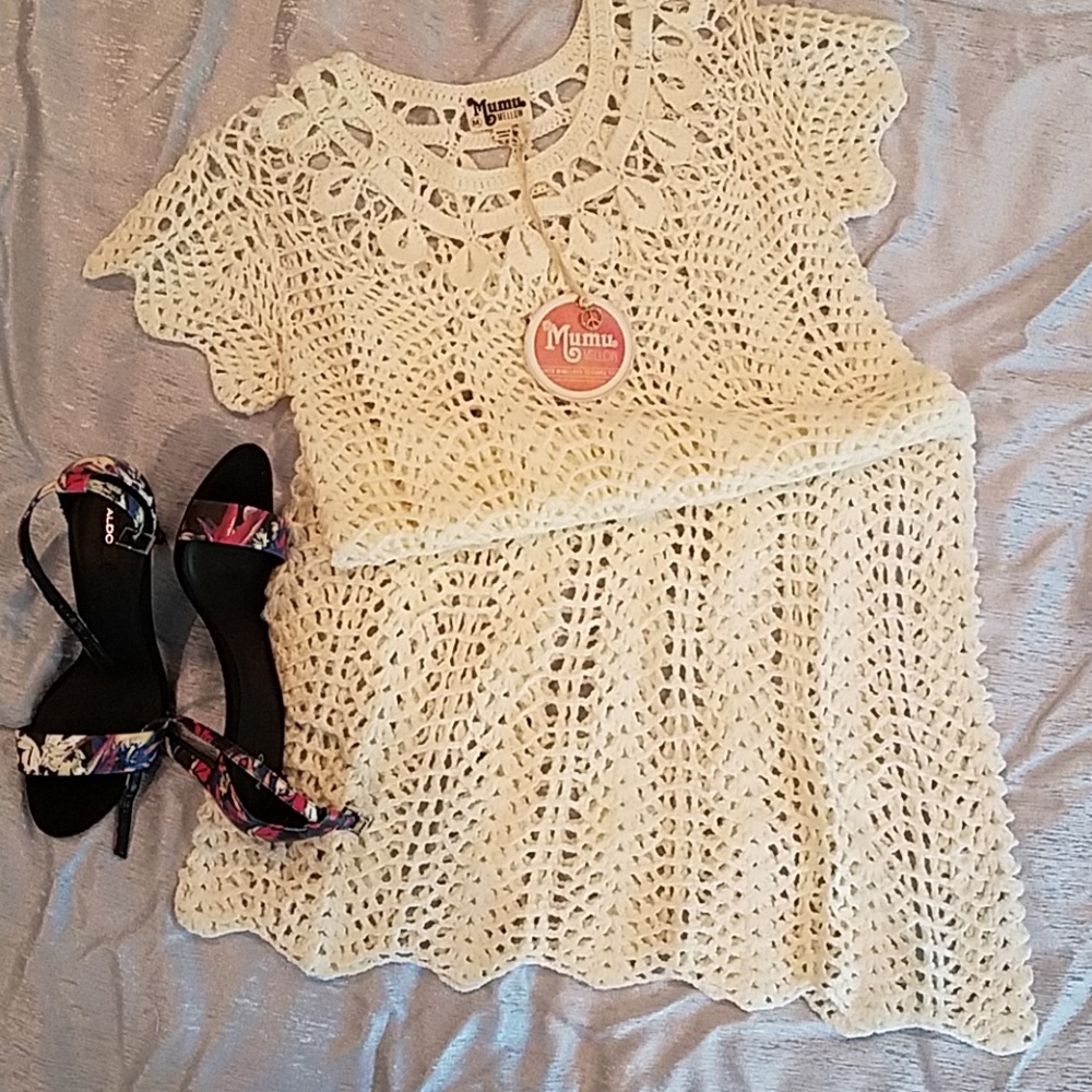 Cream Knit Dress